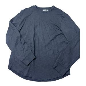 American Eagle Men’s Long Sleeve Crewneck Tee Black Size L Casual Soft Knit